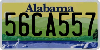 AL license plate 56CA557