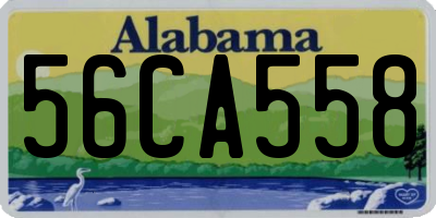 AL license plate 56CA558