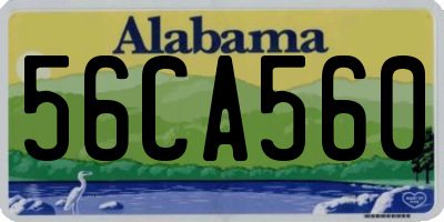 AL license plate 56CA560