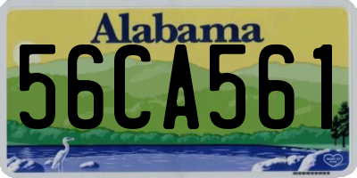 AL license plate 56CA561