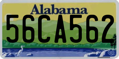 AL license plate 56CA562