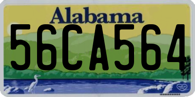 AL license plate 56CA564