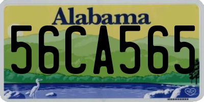 AL license plate 56CA565