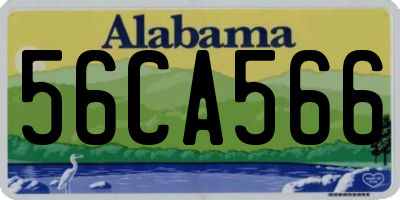 AL license plate 56CA566
