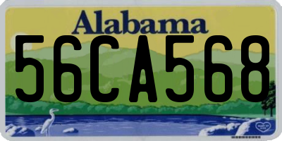 AL license plate 56CA568