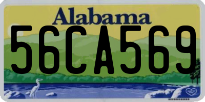 AL license plate 56CA569