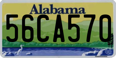 AL license plate 56CA570