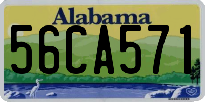 AL license plate 56CA571
