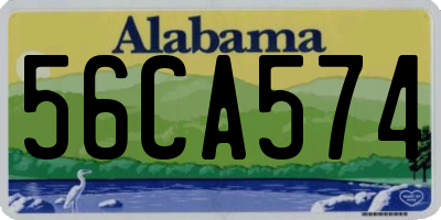 AL license plate 56CA574