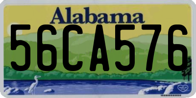 AL license plate 56CA576