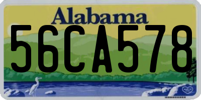 AL license plate 56CA578