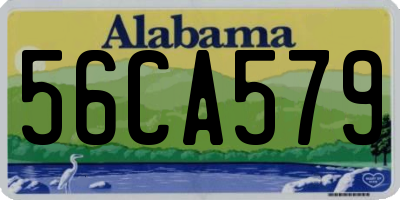AL license plate 56CA579