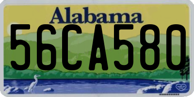 AL license plate 56CA580