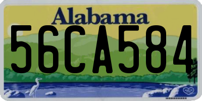 AL license plate 56CA584