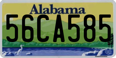 AL license plate 56CA585