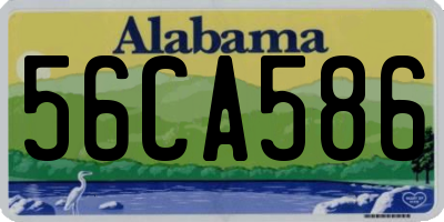 AL license plate 56CA586