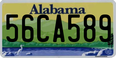 AL license plate 56CA589