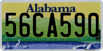 AL license plate 56CA590