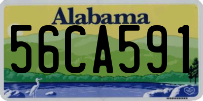 AL license plate 56CA591