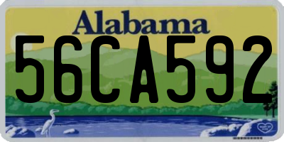 AL license plate 56CA592