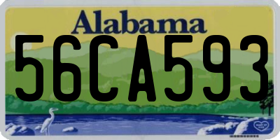AL license plate 56CA593