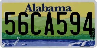 AL license plate 56CA594