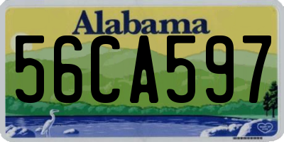 AL license plate 56CA597