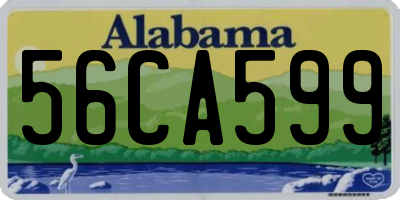 AL license plate 56CA599