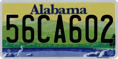AL license plate 56CA602
