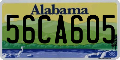 AL license plate 56CA605