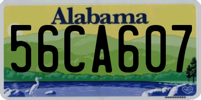 AL license plate 56CA607