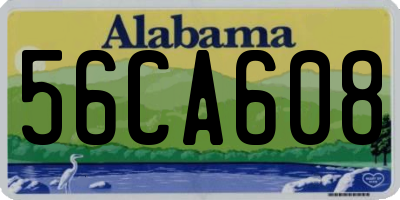 AL license plate 56CA608