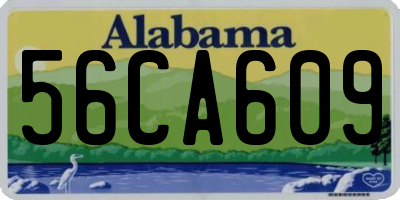 AL license plate 56CA609