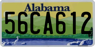 AL license plate 56CA612