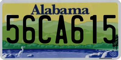 AL license plate 56CA615