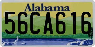 AL license plate 56CA616