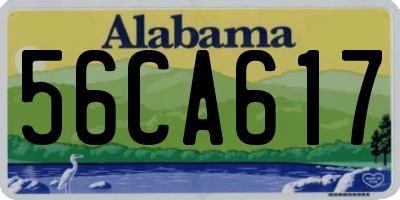 AL license plate 56CA617
