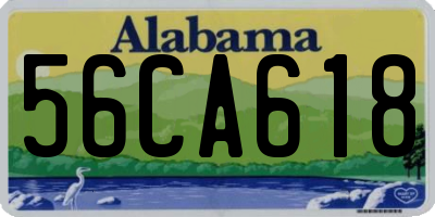 AL license plate 56CA618