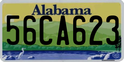 AL license plate 56CA623