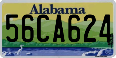 AL license plate 56CA624