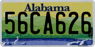 AL license plate 56CA626