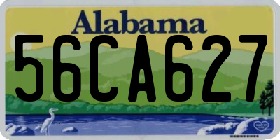 AL license plate 56CA627