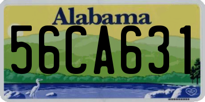 AL license plate 56CA631