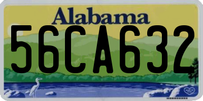 AL license plate 56CA632