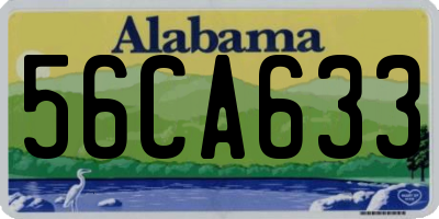 AL license plate 56CA633