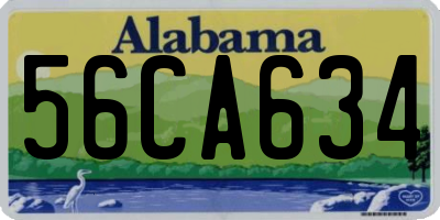 AL license plate 56CA634