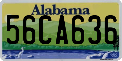 AL license plate 56CA636