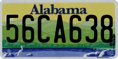 AL license plate 56CA638