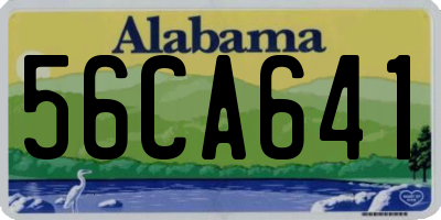 AL license plate 56CA641
