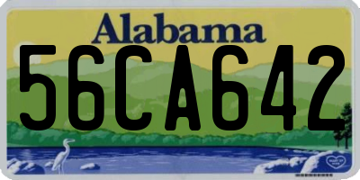 AL license plate 56CA642
